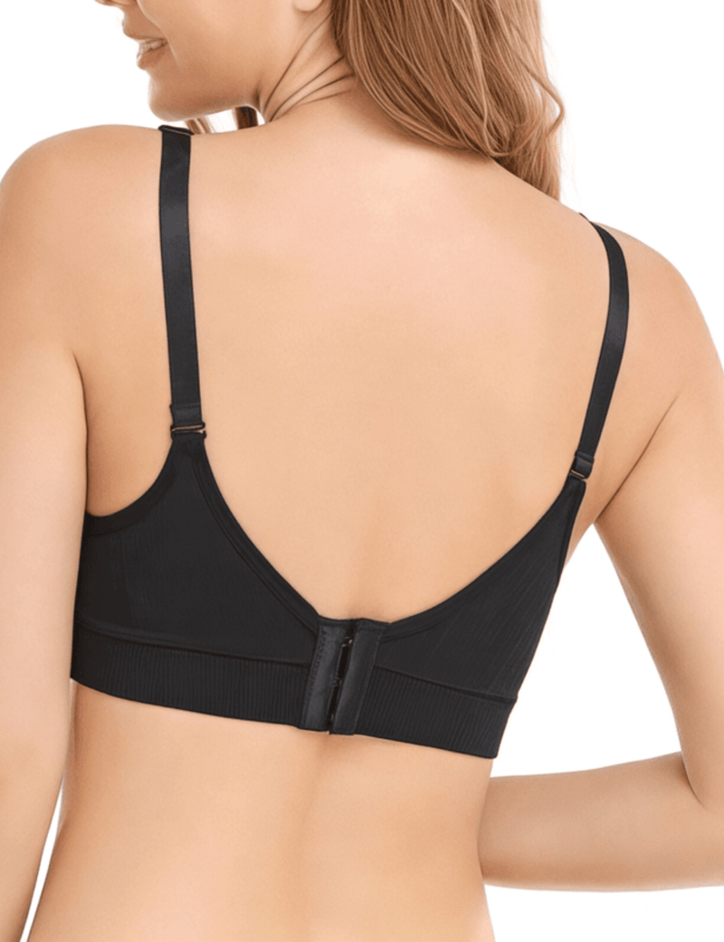 Boobuba Seamless Maternity Nursing Bra - Adjustable, No Underwire, Pump-Friendly