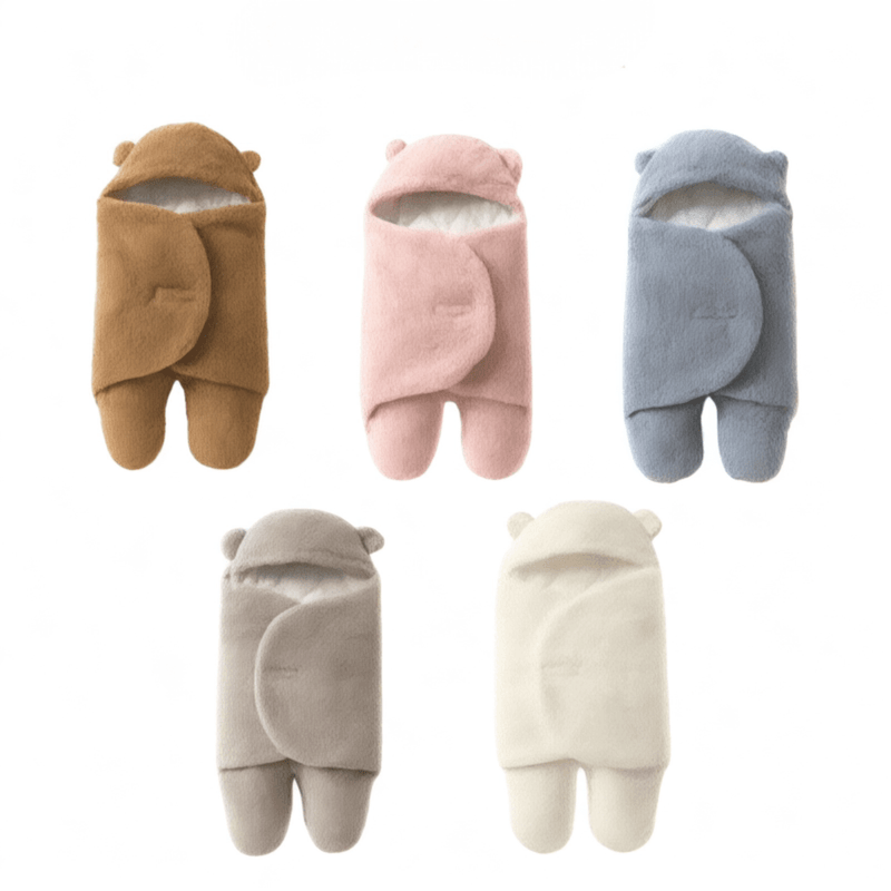 Boobuba Soft Plush Baby Swaddle Blanket - Cozy Newborn Sleep Sack