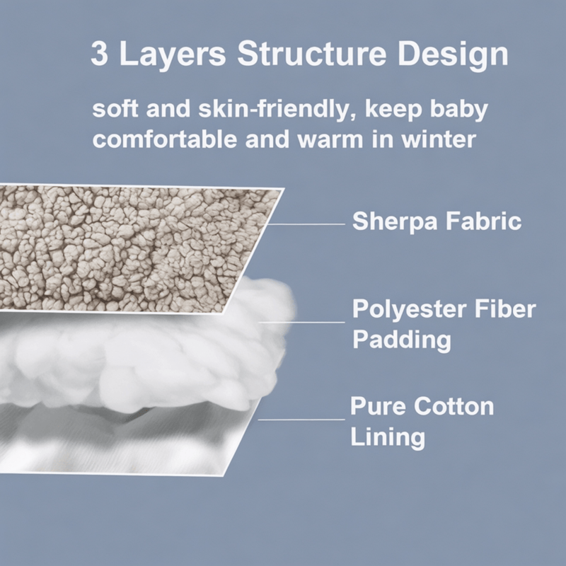 Boobuba Soft Plush Baby Swaddle Blanket - Cozy Newborn Sleep Sack