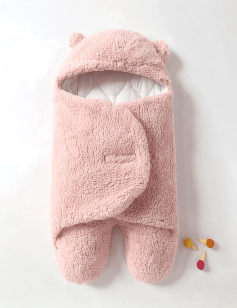 Boobuba Soft Plush Baby Swaddle Blanket - Cozy Newborn Sleep Sack
