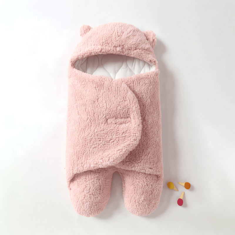 Boobuba Soft Plush Baby Swaddle Blanket - Cozy Newborn Sleep Sack