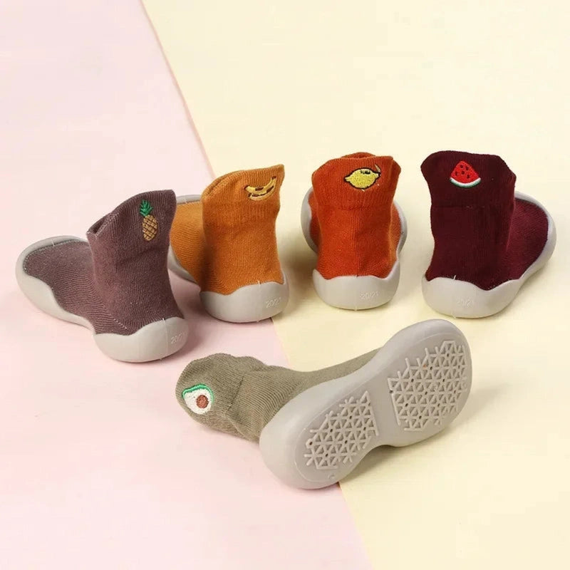 Boobuba Soft Sole Cartoon Baby Shoes - Cotton Kindergarten Walking Socks