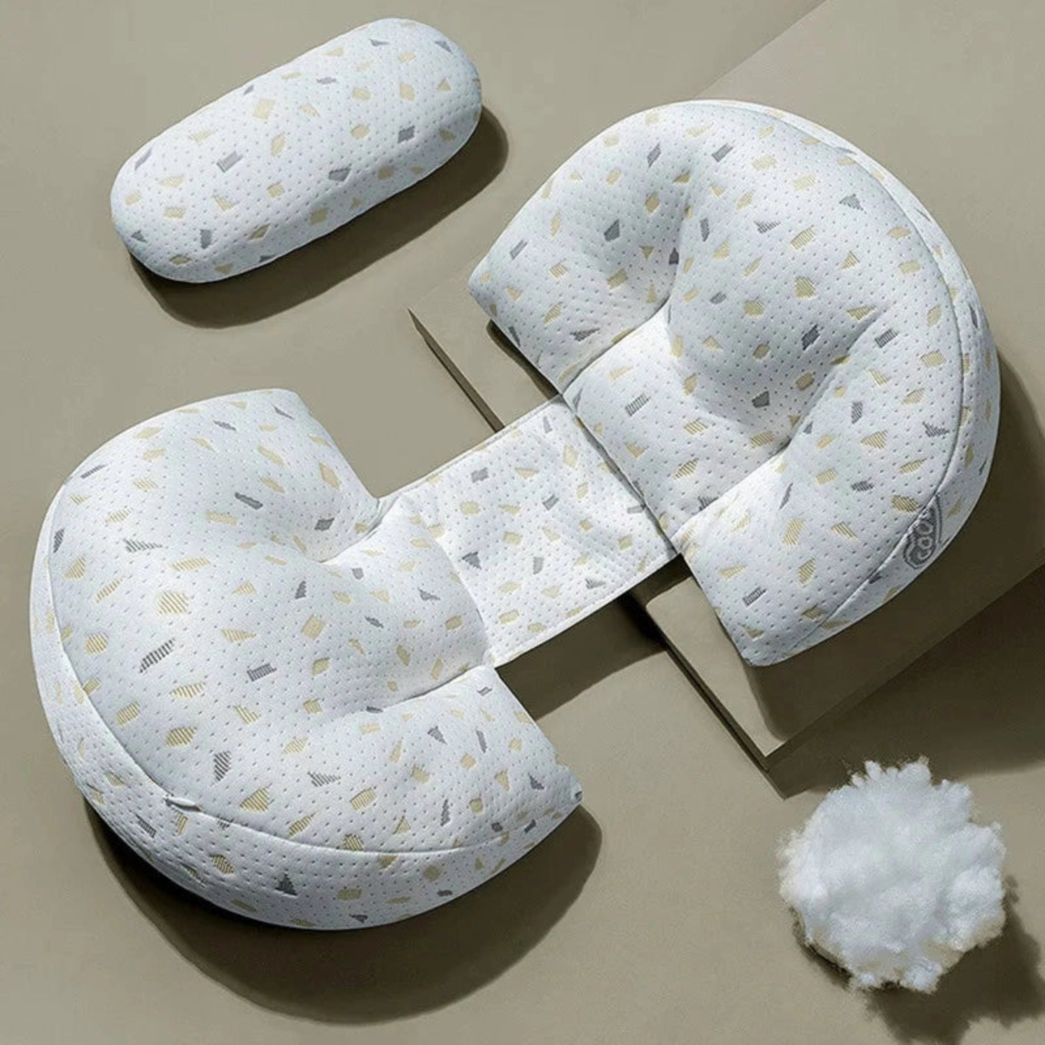 Boobuba U-Shaped Pregnancy Pillow - Machine Washable Maternity Cushion