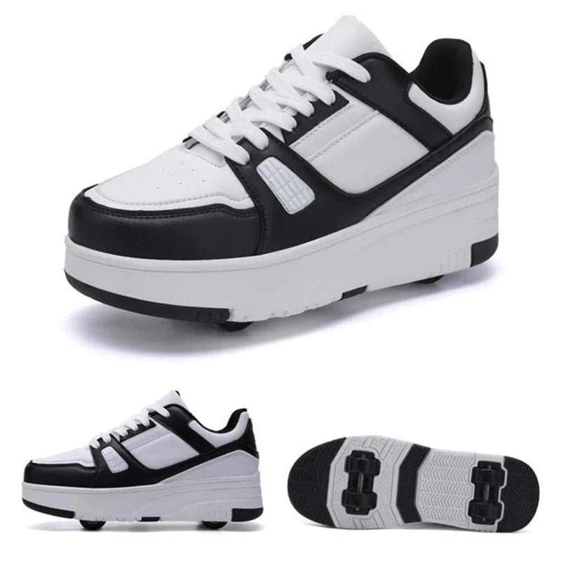 Boobuba Ultra-Light Kids Roller Skate Shoes - 4-Wheel Sneakers for Fun!