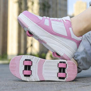 Boobuba Ultra-Light Kids Roller Skate Shoes - 4-Wheel Sneakers for Fun!