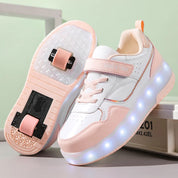 LED Light Roller Skate Shoes for Kids - Stylish & Fun Sneakers