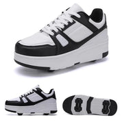 Ultra-Light Kids Roller Skate Shoes - 4-Wheel Sneakers for Fun!