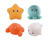 LED Light-Up Cute Animal Bath Toys - Soft Rubber Floating Frogs