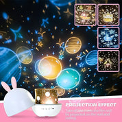 Enchanting Rabbit Fairy Projection Night Light - Perfect for Parties!